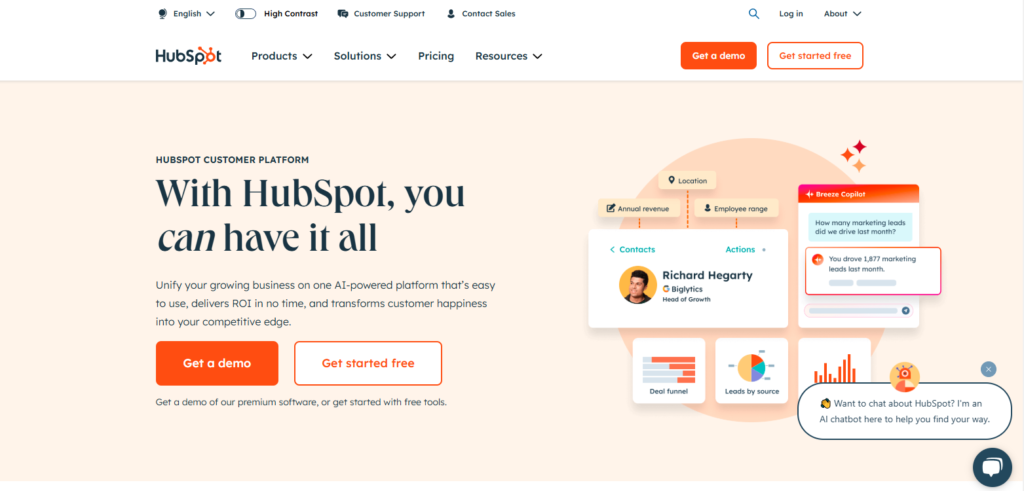 hubspot login